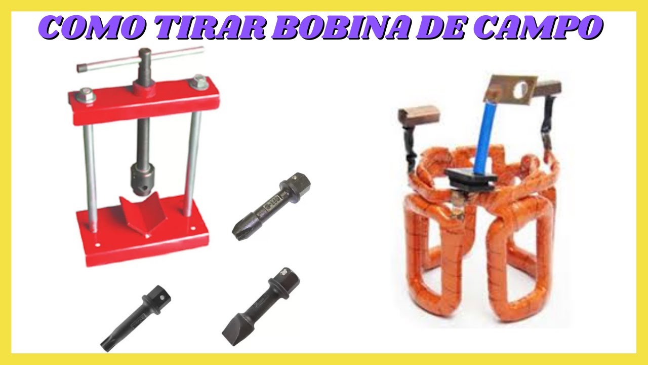 Como tirar bobina de campo atenção ao trocar bobina troque de forma correta Prensa Para Sapata Campo