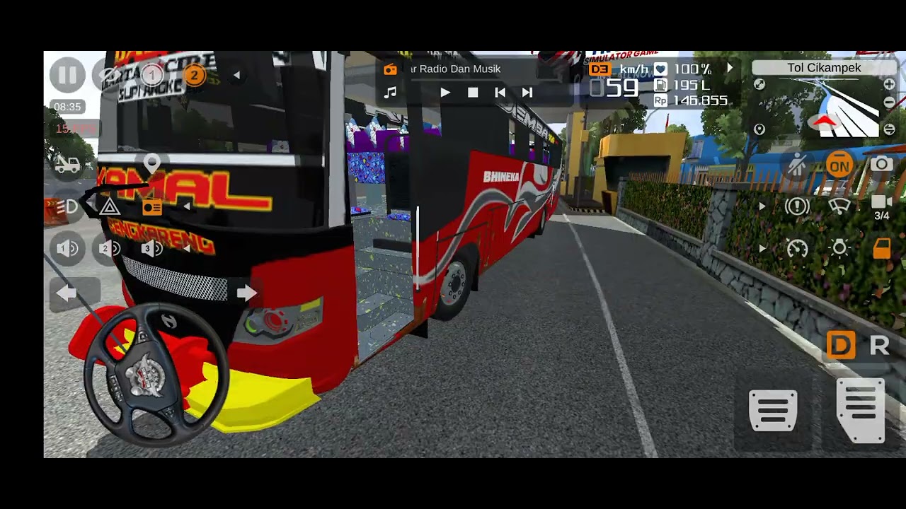 Bus simulator Indonesia mod bus Cirebon Jawa Barat 