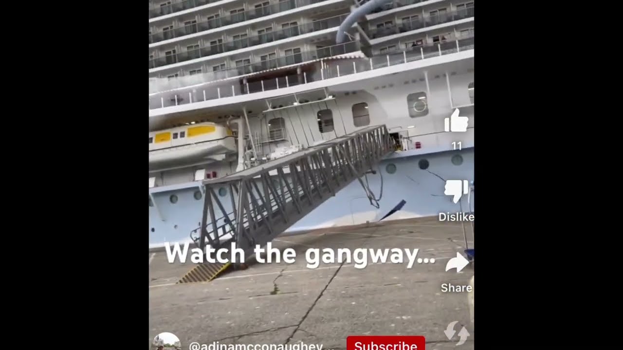 Norwegian Prima&rsquo;s Gangway Falls into Ocean