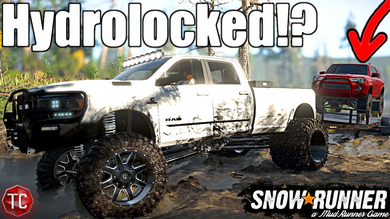 4Runner Hydrolocked in SWAMP! SnowRunner Recovery RP