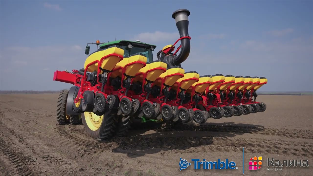 V&auml;derstad Tempo + Trimble #v&auml;derstad #vaderstad #johndeere #трактор