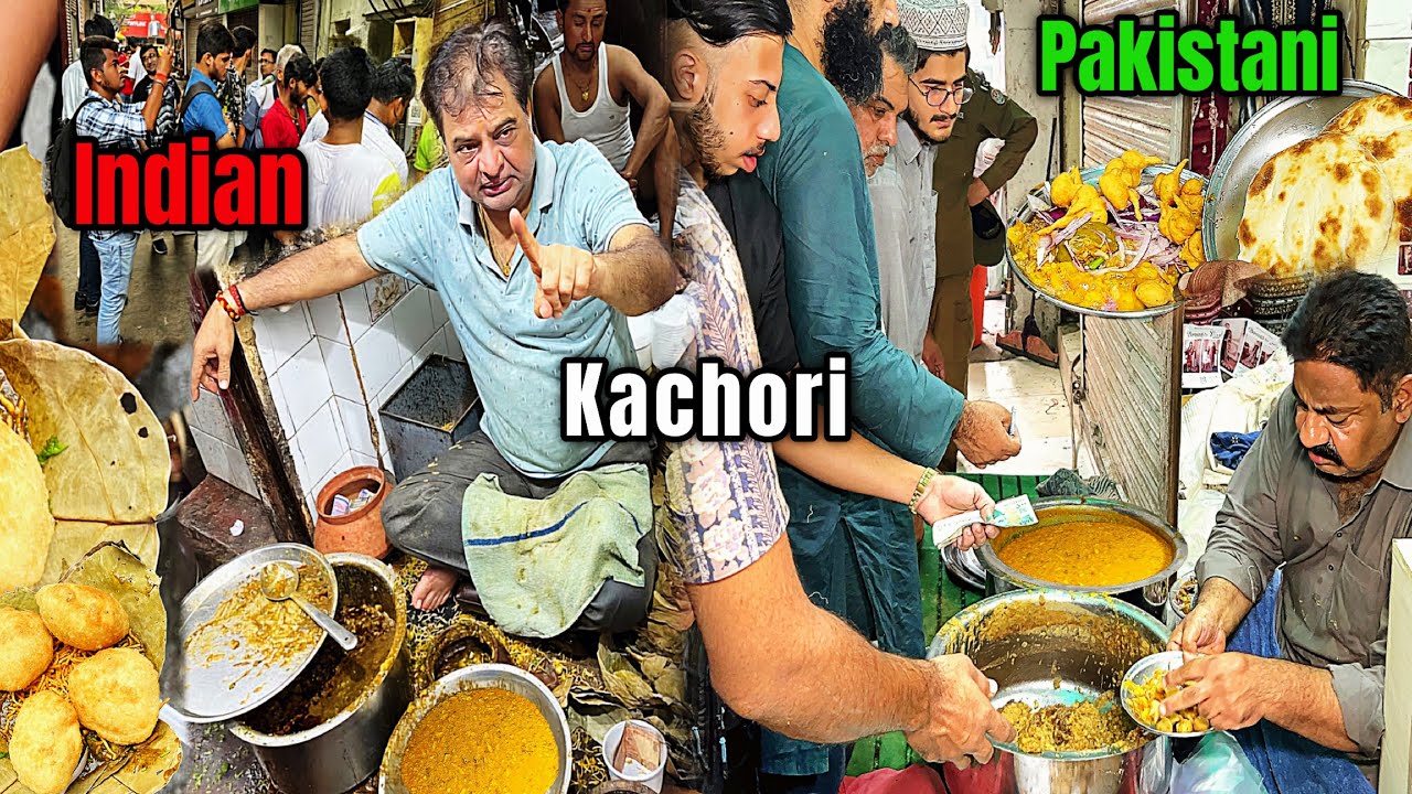 130/- Rs PAKISTANI 🇵🇰 DAAS KACHORI VS INDIAN 🇮🇳 CLUB KACHORI 😍AMAZING PEOPLE REACTIONS -BEST KACHODI