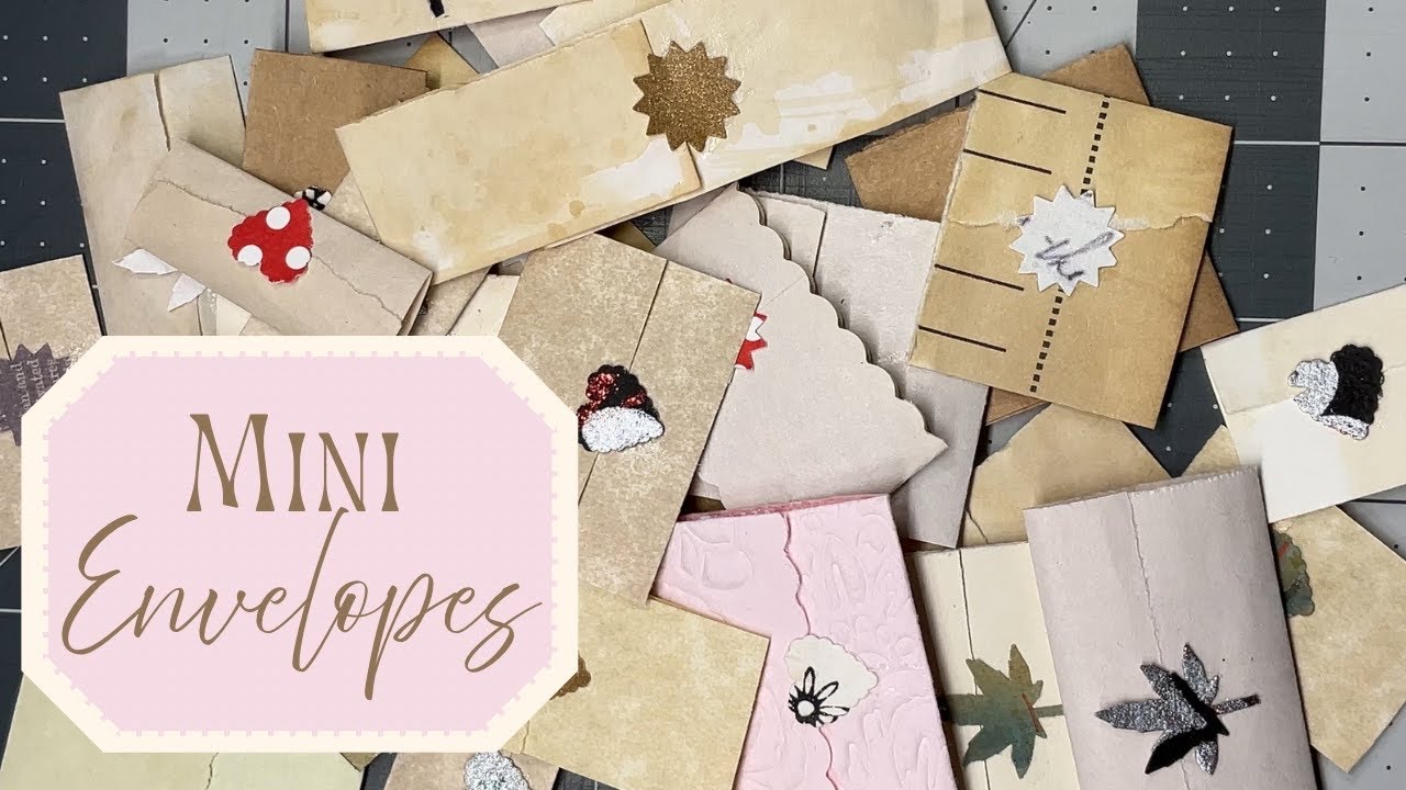 Мини-конверты с откидной крышкой | Простой проект для скрапбукинга