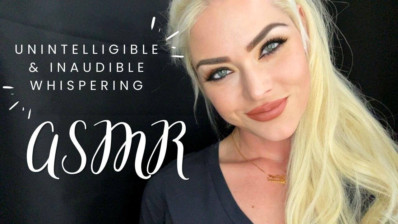 Unintelligible and Inaudible Whispering ASMR 💜💜💜