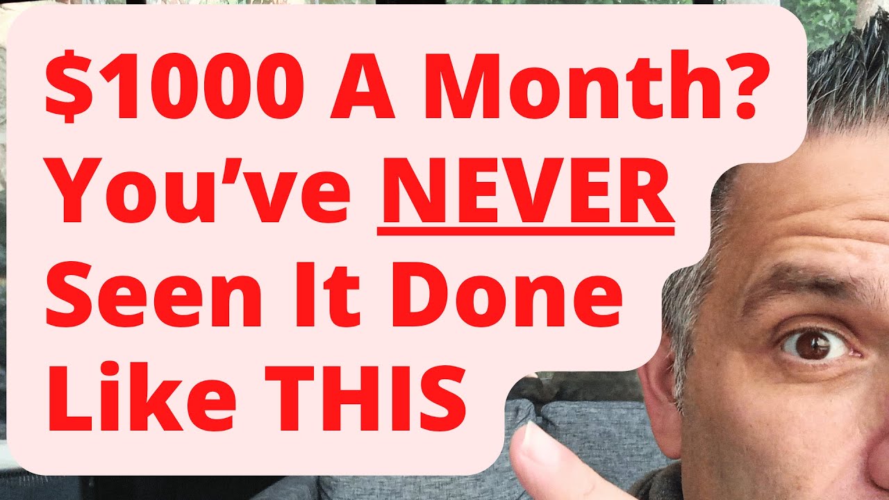 $1000 A Month?: You've NEVER Seen It Done Like THIS
