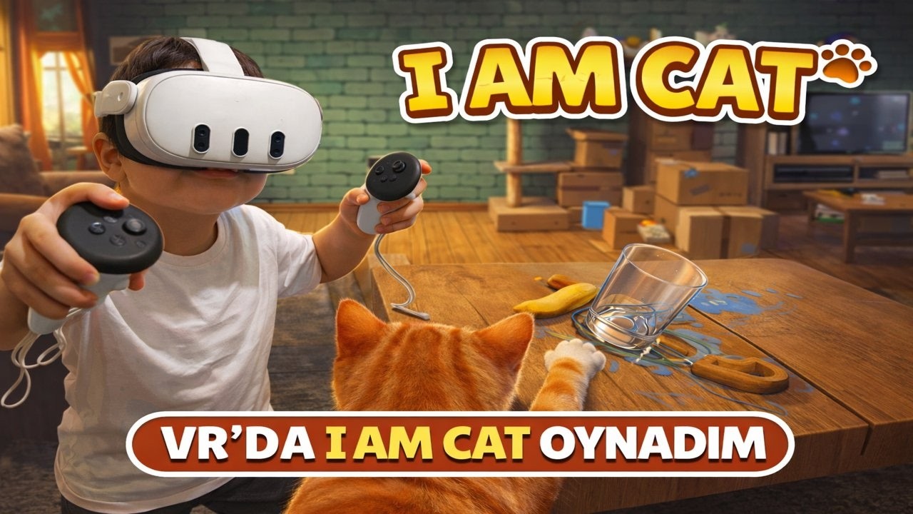VR’da I Am Cat Oynadım 😺 | Kedi Oldum, Evi Birbirine Kattım!