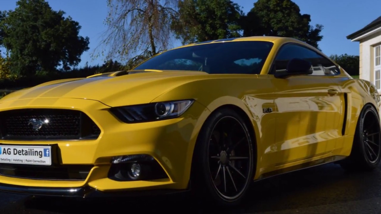 Ford Mustang GT Triple Yellow Gyeon Quartz Enhancement Detail