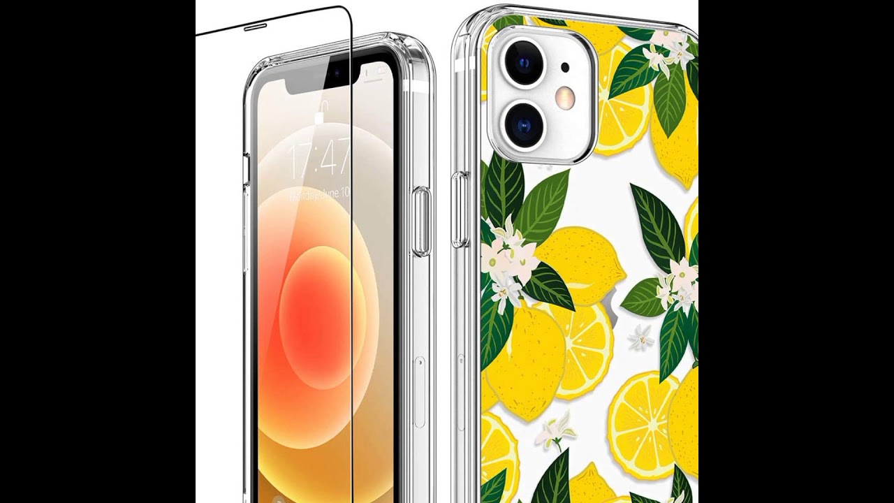 iPhone 12 Case, iPhone 12  Floral Girl TPU Bumper Cover Phone Case for iPhone 12, Small Flowers