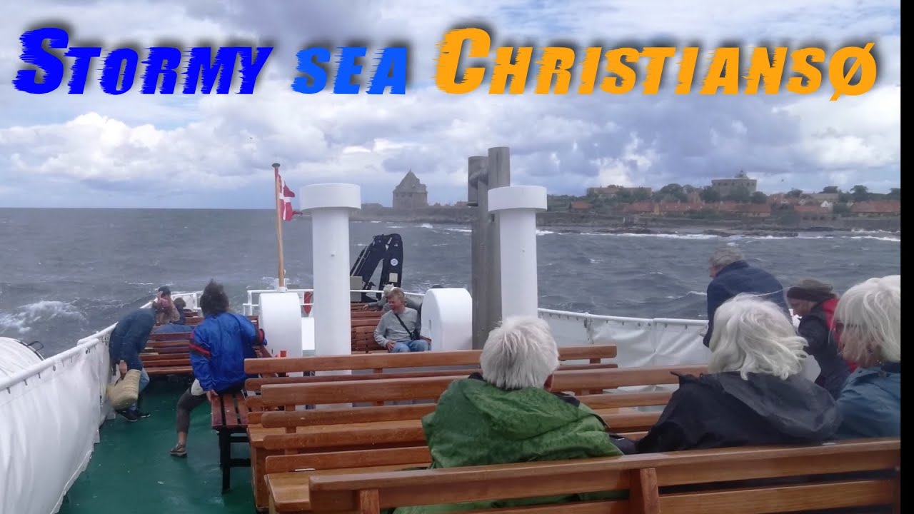 Sturm vor Christiansø Frederiksø Græsholm = Ertholmene - Gudhjem Bornholm . Krydsning med Ertholm