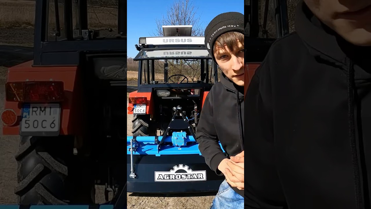 Idealny zestaw do ogrodu?✨C-330 + Agrostar KS 160 w akcji💨#agrostar #glebogryzarka #ursus #rolnik