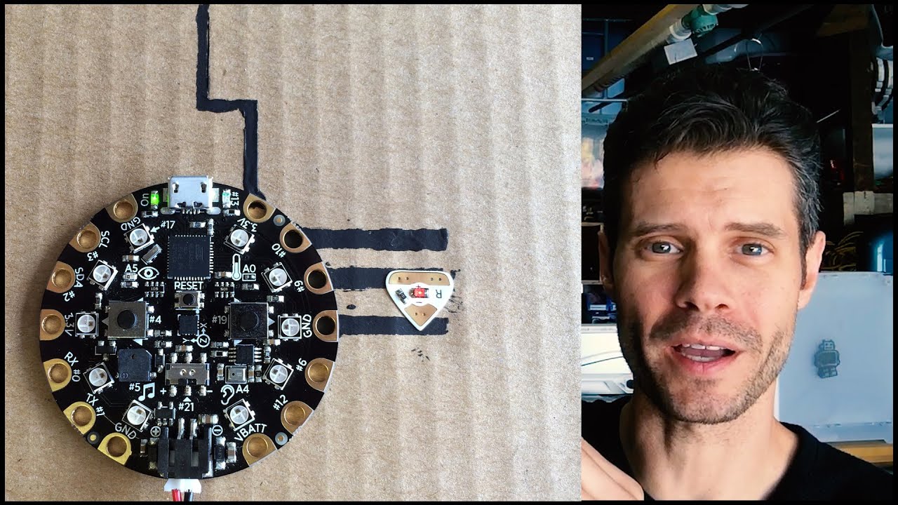 John Park's Conductive Paint Stencil Mask @adafruit @johnedgarpark #adafruit