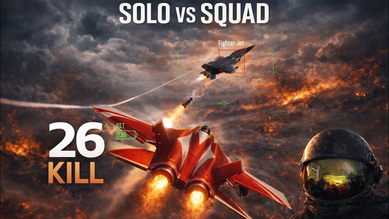 SOLO vs SQUAD │ 26 KILLS Jet Rampage │ PUBG MOBILE