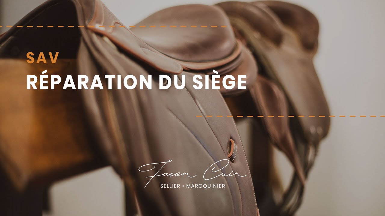 Réparation du siège d'une selle d'équitation | Façon Cuir