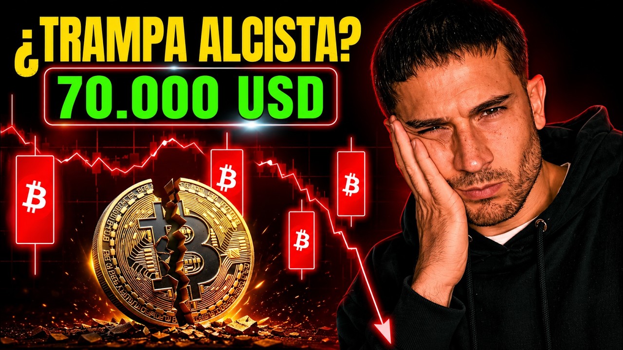 🚨BITCOIN LLEG&Oacute; A 70.000 USD &iquest;ESTAMOS ANTE UNA TRAMPA ALCISTA?🚨