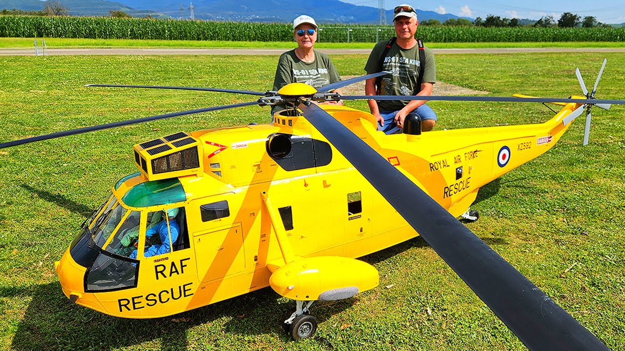 XXXL SELFBUILD SIKORSKY SEA KING ROYAL AIR FORCE RC TURBINE HELICOPTER