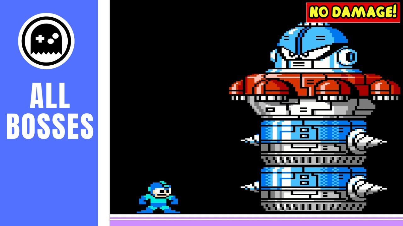 Mega Man 5 (NES) - All Bosses - (No Damage)