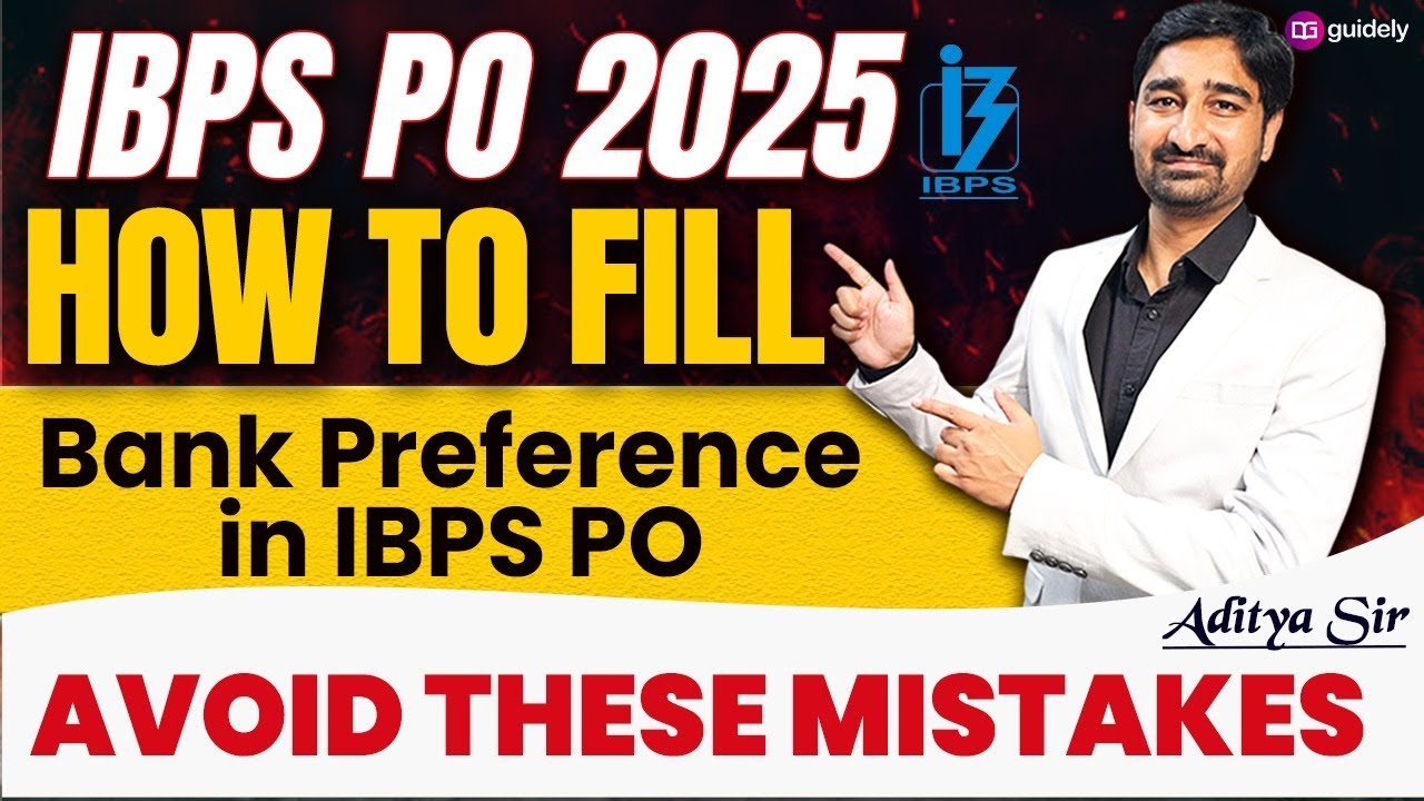IBPS PO 2025 Bank Preference Guide 🏦 | Avoid Common Mistakes | Aditya Sir