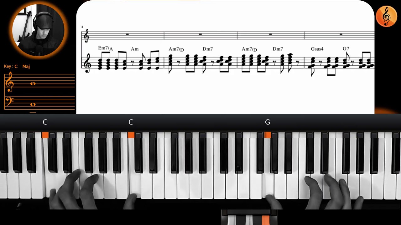 LAST CHRISTMAS - WHAM  |  Piano Tutorial  |Easy Key C  |  (Original Key: D)