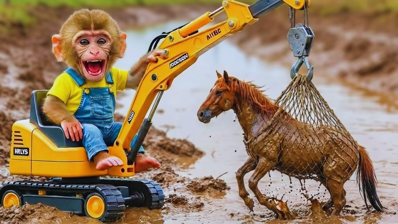 Dodo Monkey Corn Harvest Turns CHAOTIC When a Baby Horse Is Trapped—His Genius Rescue SHOCKS All!