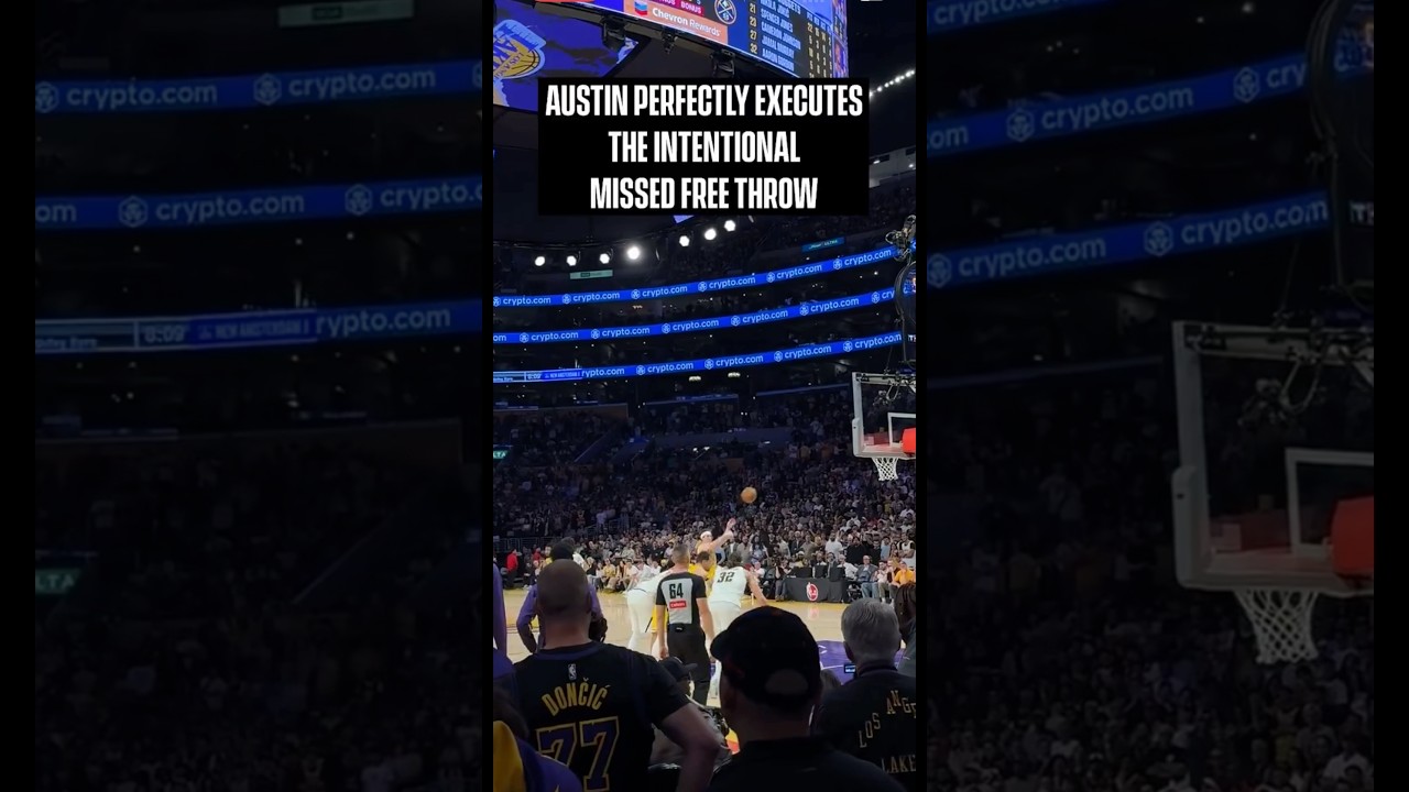 Austin Reaves misses shot on purpose to send game into overtime vs Nuggets 😱