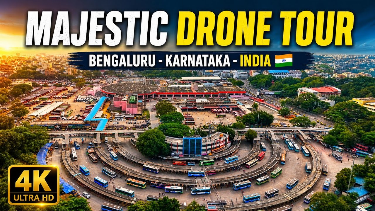 Majestic - Drone Tour - Bengaluru(Bangalore), Karnataka, India