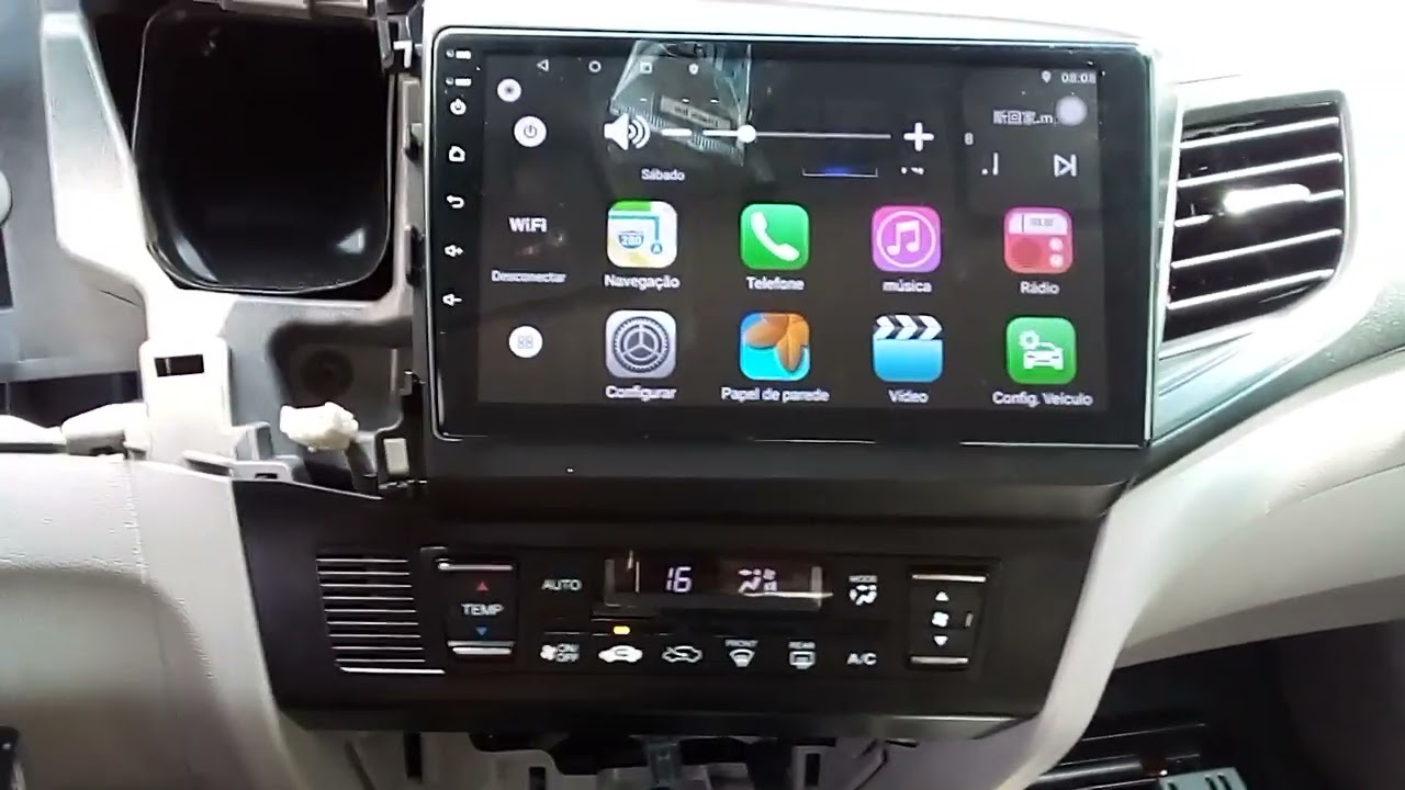 comando de volante Civic 2015 na multimídia da China
