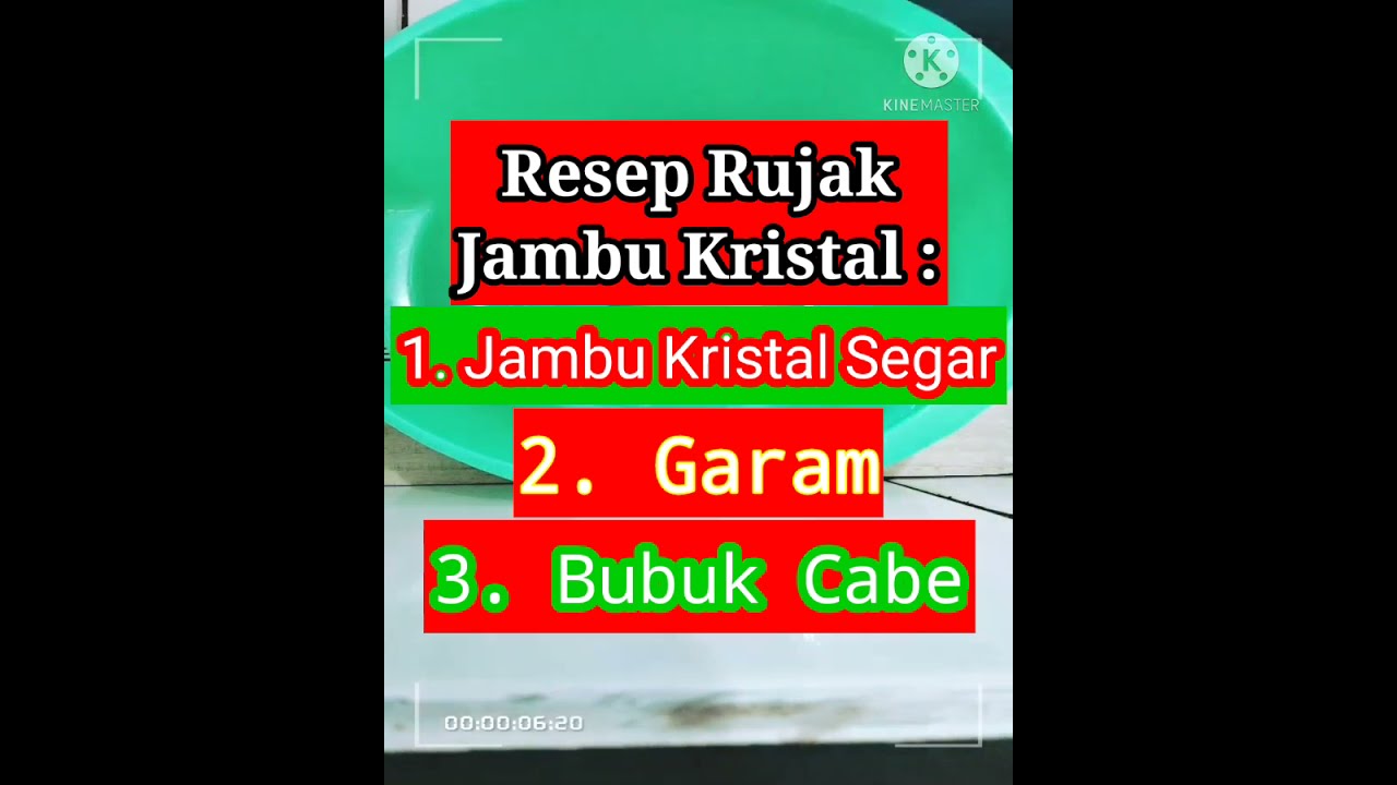Resep Rujak Jambu Kristal || ide jualan modal murah buatnya mudah
