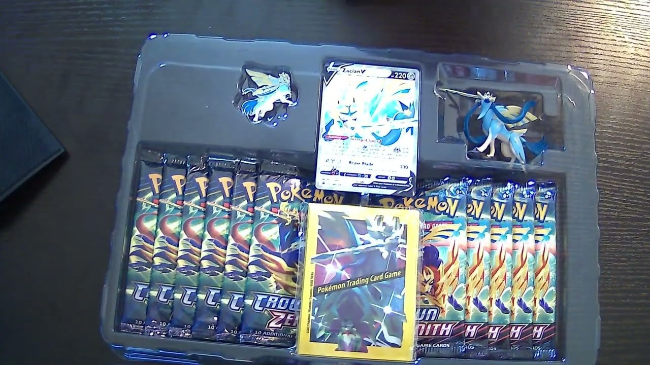 Shiny Zacian Premium Figure Collection (Crown Zenith Pokémon Card Opening)