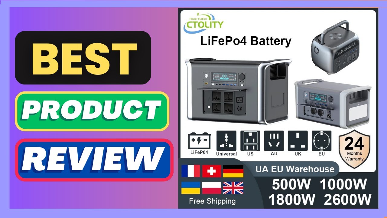Best 2600W Portable Power Station 1800W 1000W Solar Generator