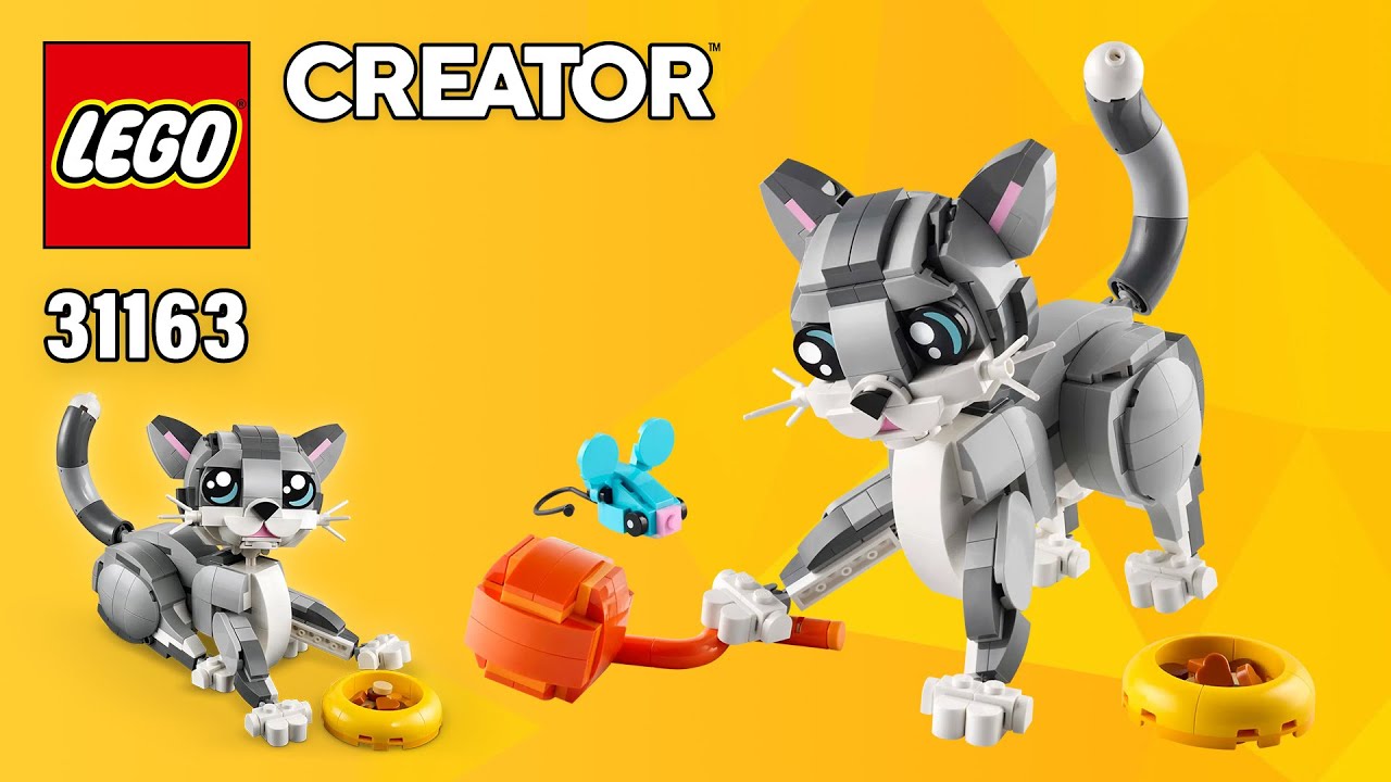 LEGO Creator Playful Cat (31163)[407 pcs] Step-by-Step Building Instructions @TopBrickBuilder