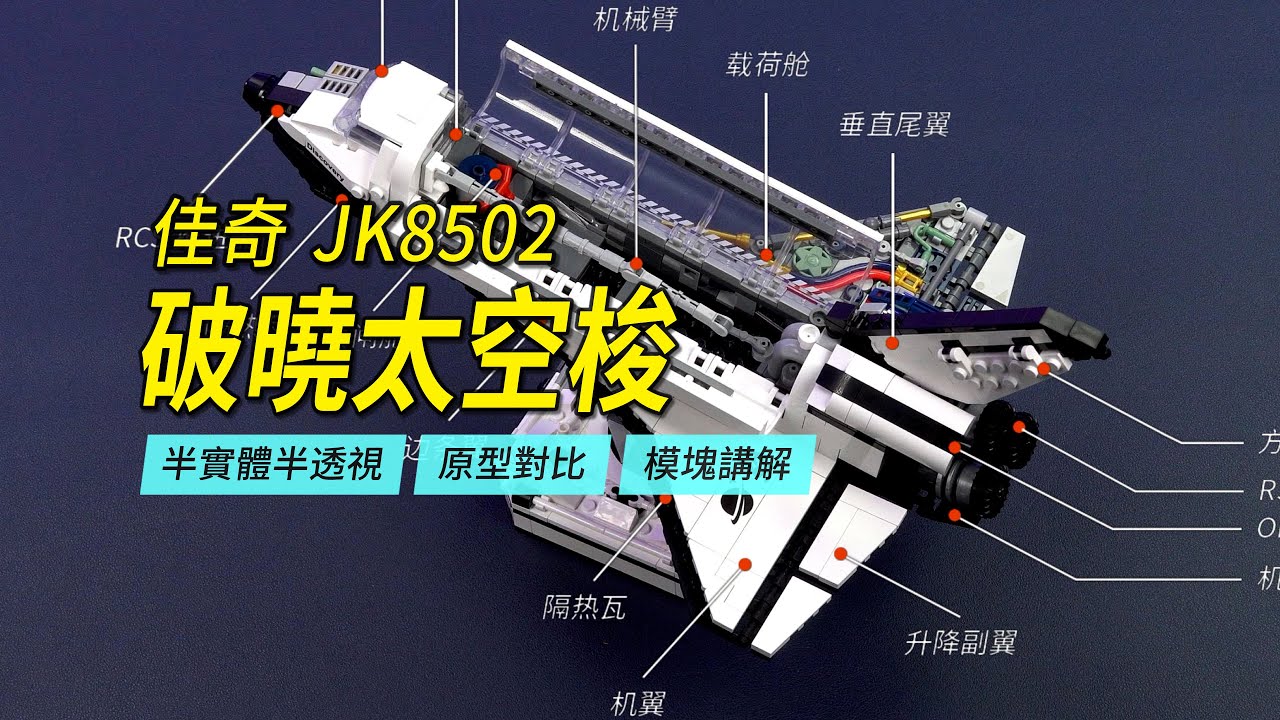 Полупрозрачная версия космического корабля LEGO Discovery? JAKI JK8502 Подробный обзор.
