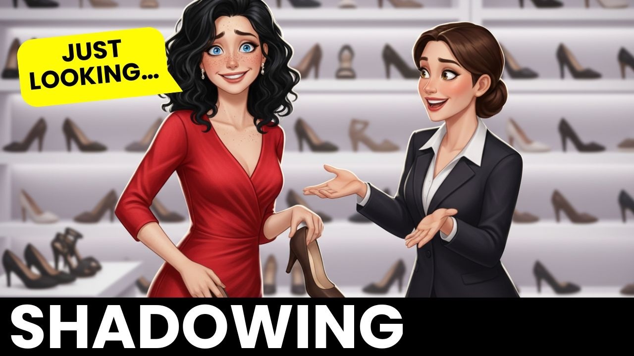 How to Buy Shoes in English | Slow English | Real-Life Shadowing (A1-A2)