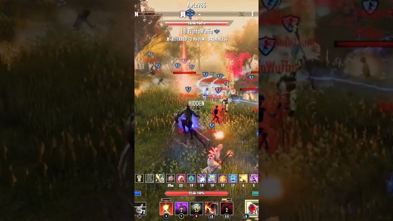 Magblade Drops Massive Bombs on Hammer Zerg #eso #gaming #esopvp #bomb #record