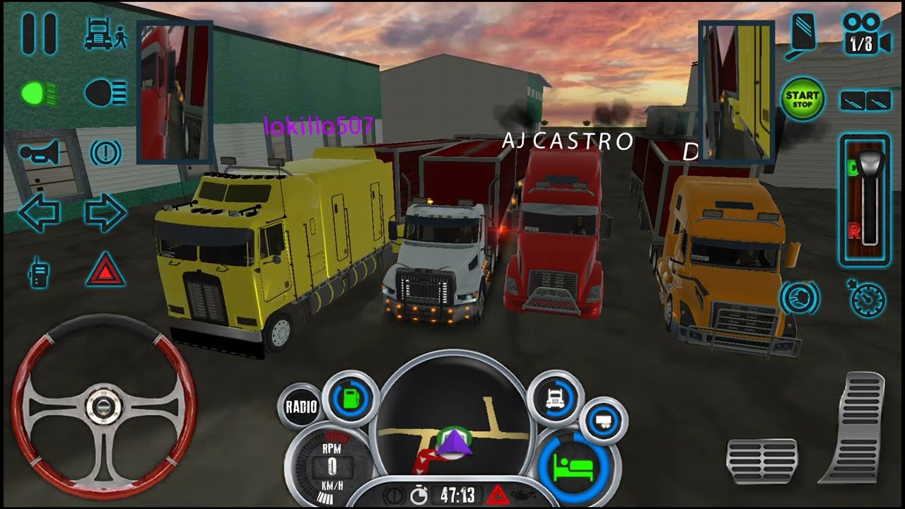 Truck simulator usa evolution Múltiplayer que locura con este convoy #3