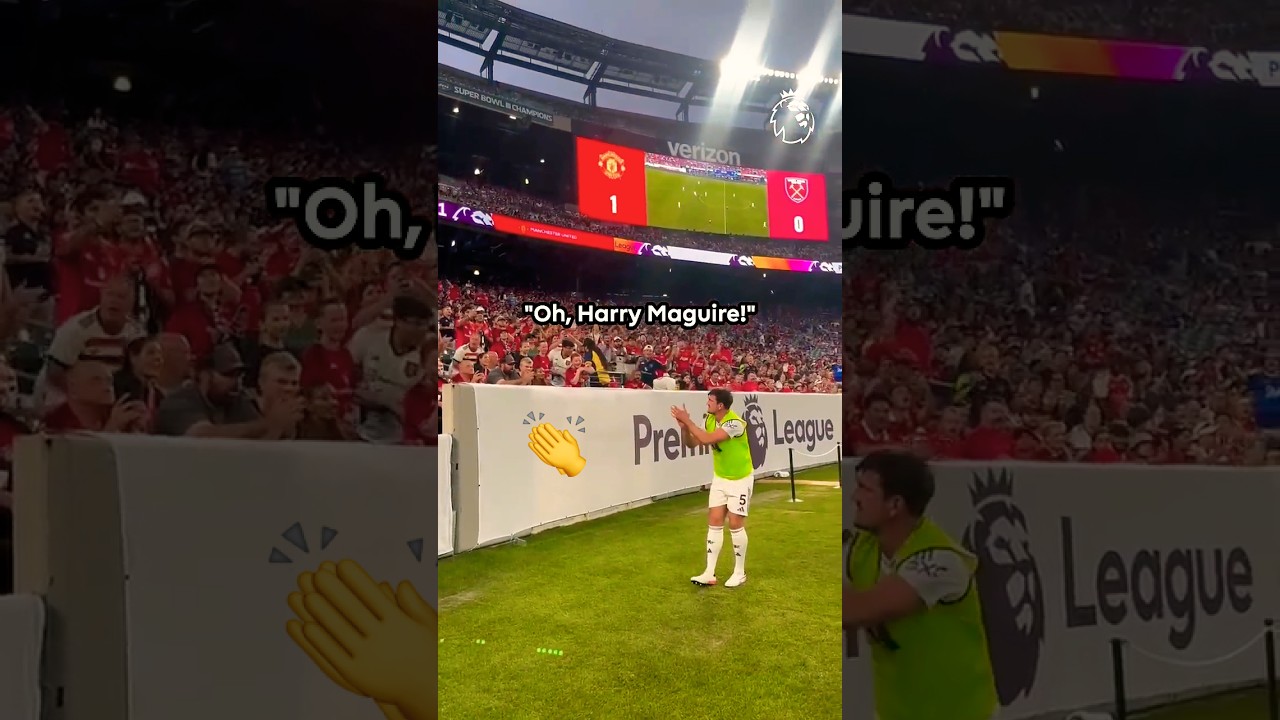 Harry Maguire LOVING His Chant 🎶👏