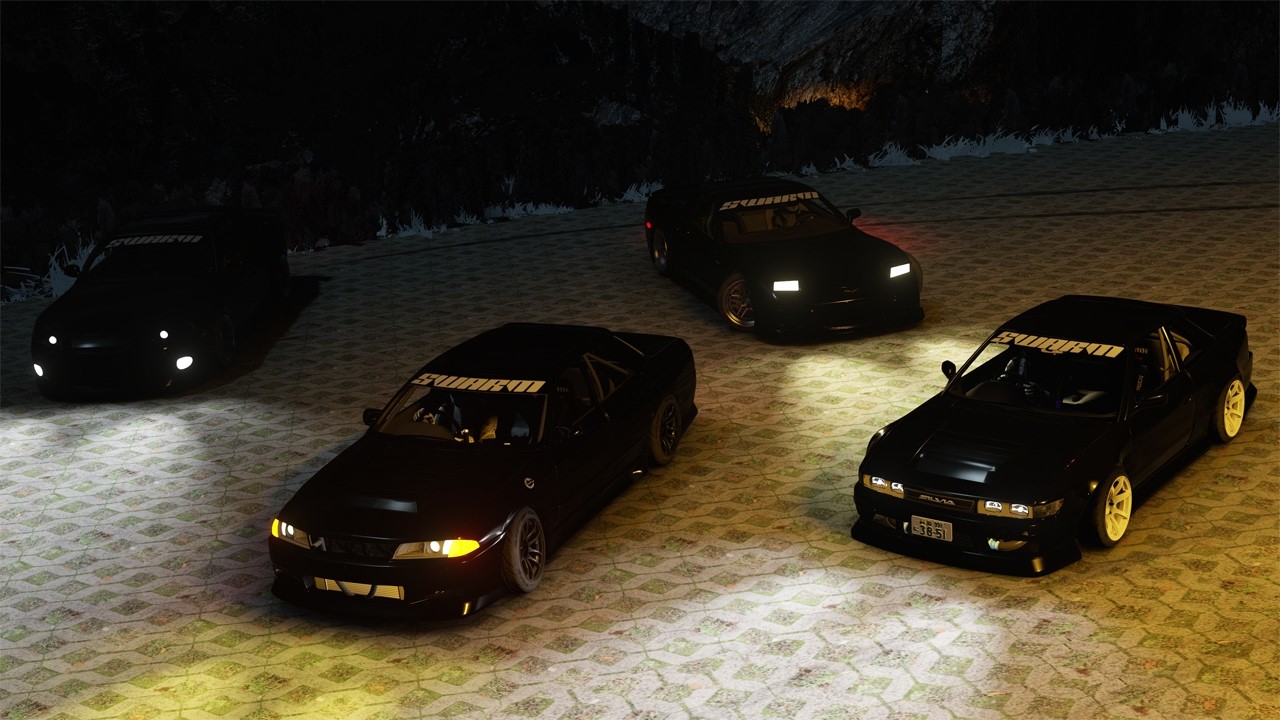 RB25 R32 Sedan Drifting/Tandems @ Euphoria Hillside Park with friends on Assetto Corsa
