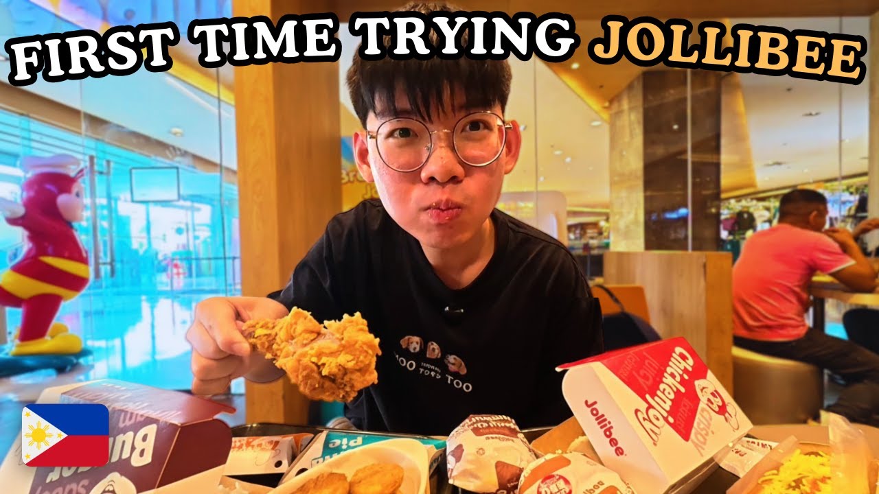 Впервые пробую Jollibee на Филиппинах 🇵🇭 (Наконец-то я понял, почему все так любят это место!)