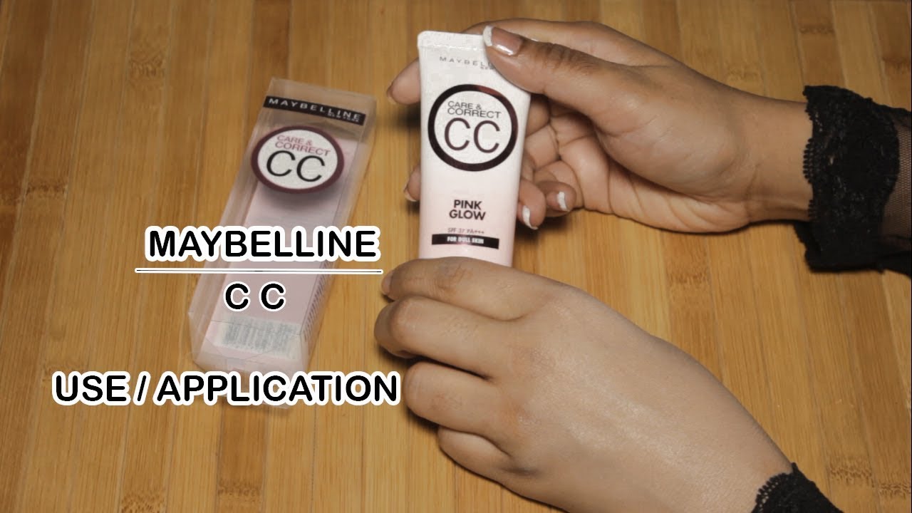 maybelline cc cream pink and glow/application/how to use cc cream (in urdu/hindi)