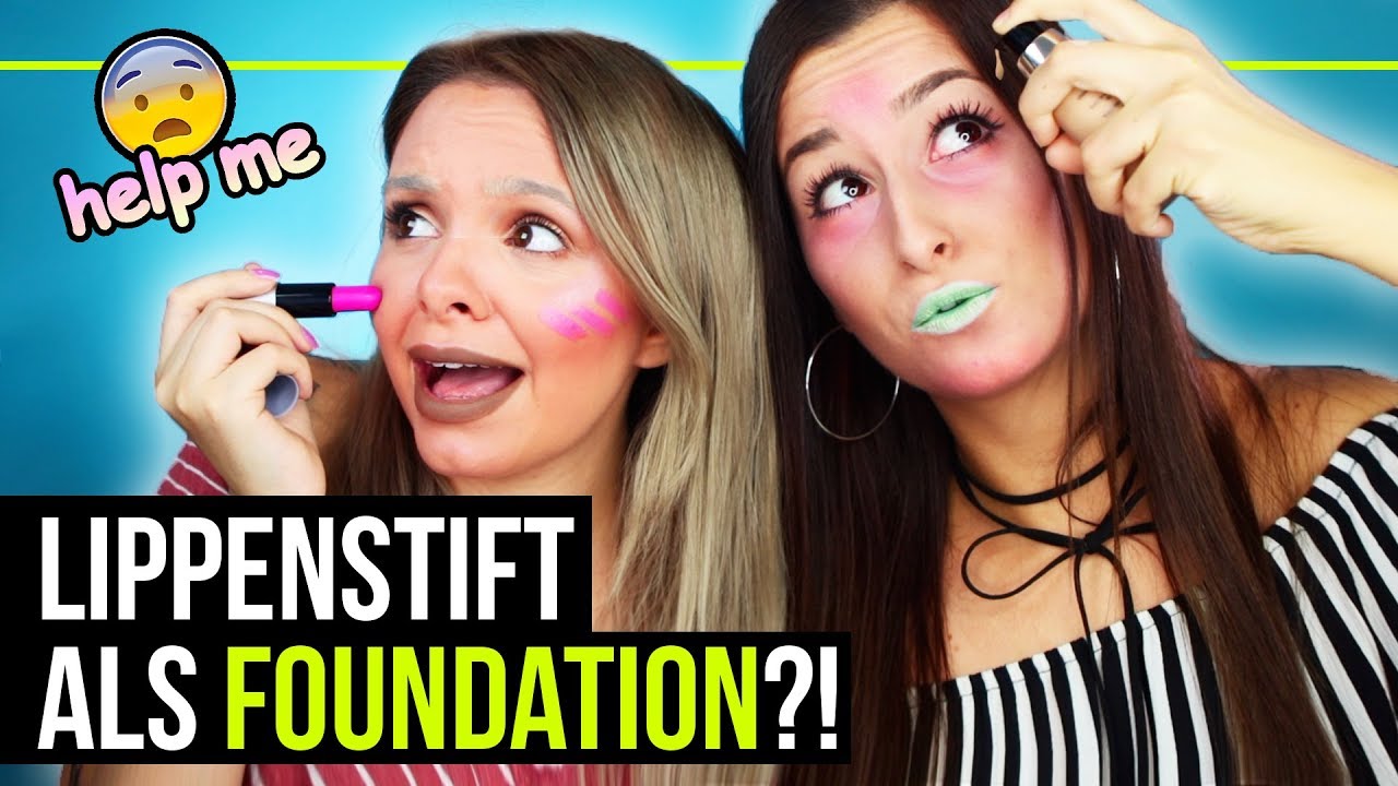 MIXED MAKEUP CHALLENGE mit meiner besten Freundin LAURA!! 😱 #erstewahl2017