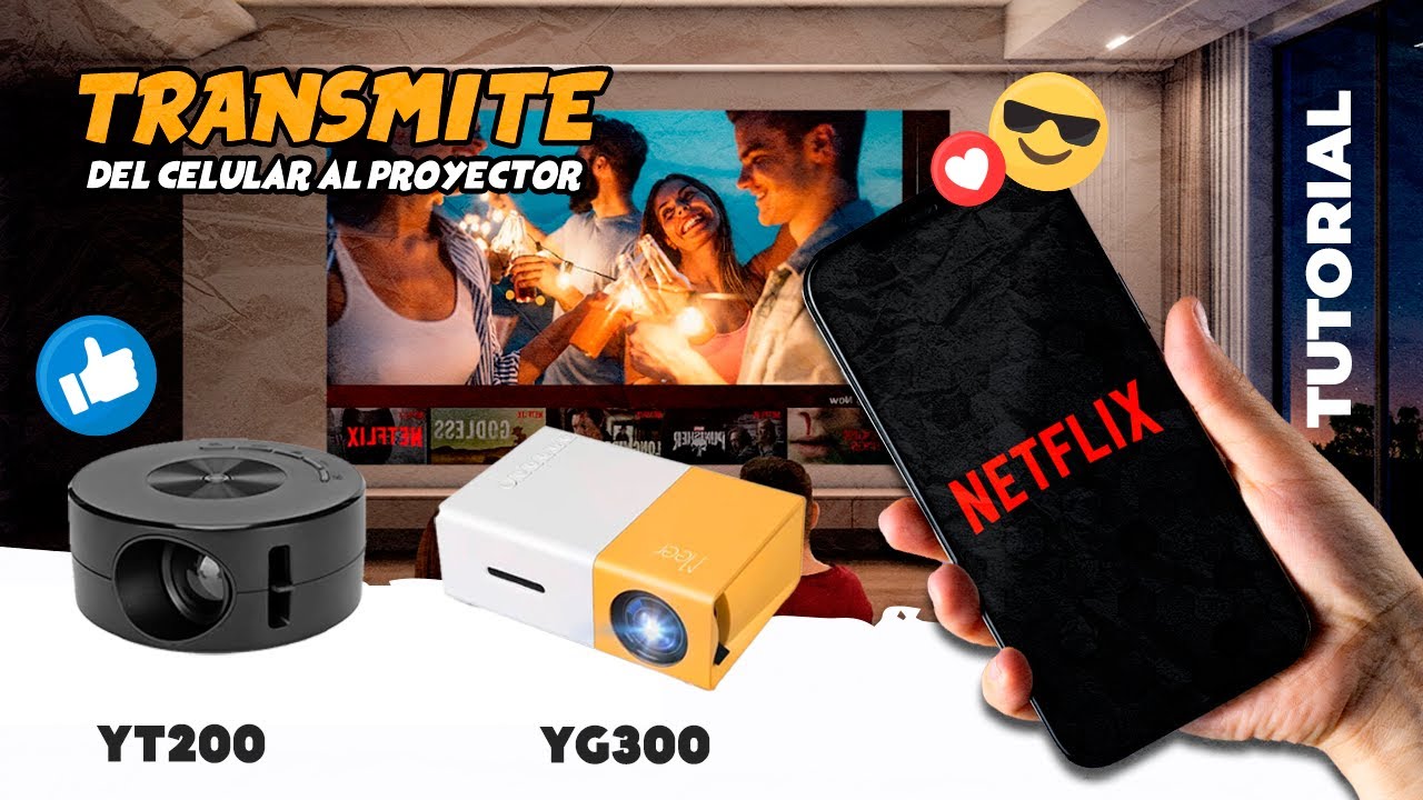 PROYECTAR de CELULAR al PROYECTOR YG300 O YT200 *Tutorial* - 2024