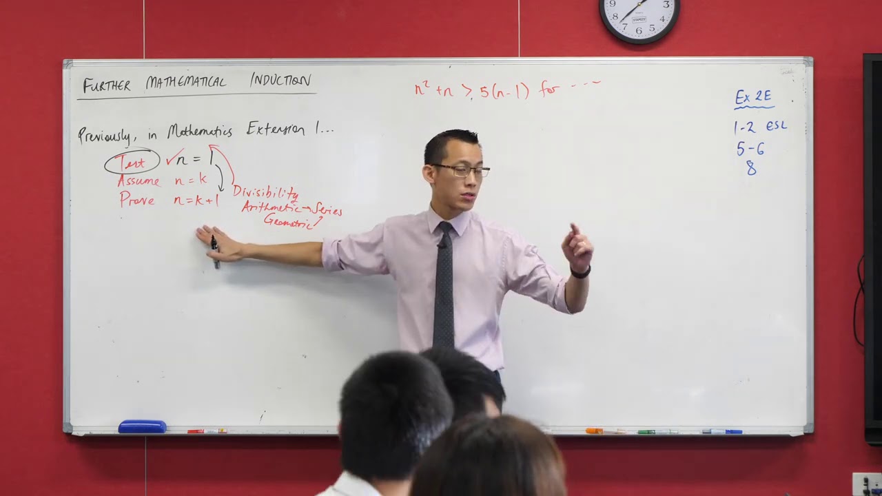 Mathematical Induction - Base case above 1 (1 of 3: Introduction)