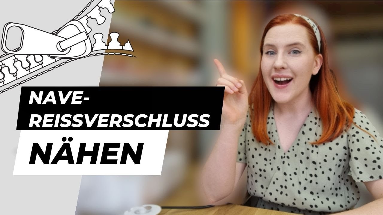 Nahtverdeckten Reissverschluss für Anfänger einnähen.