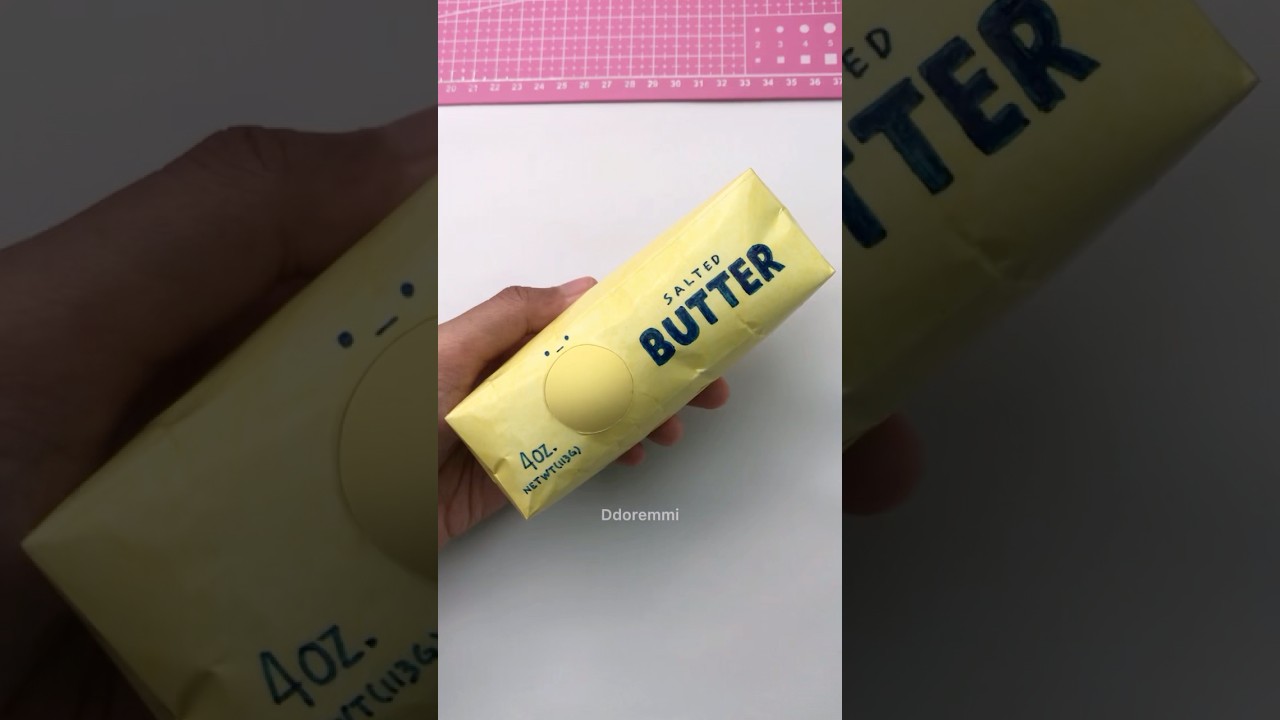 DIY Fidget Toy 🧈 Butter Squishy Version #diy #fidget #squishy