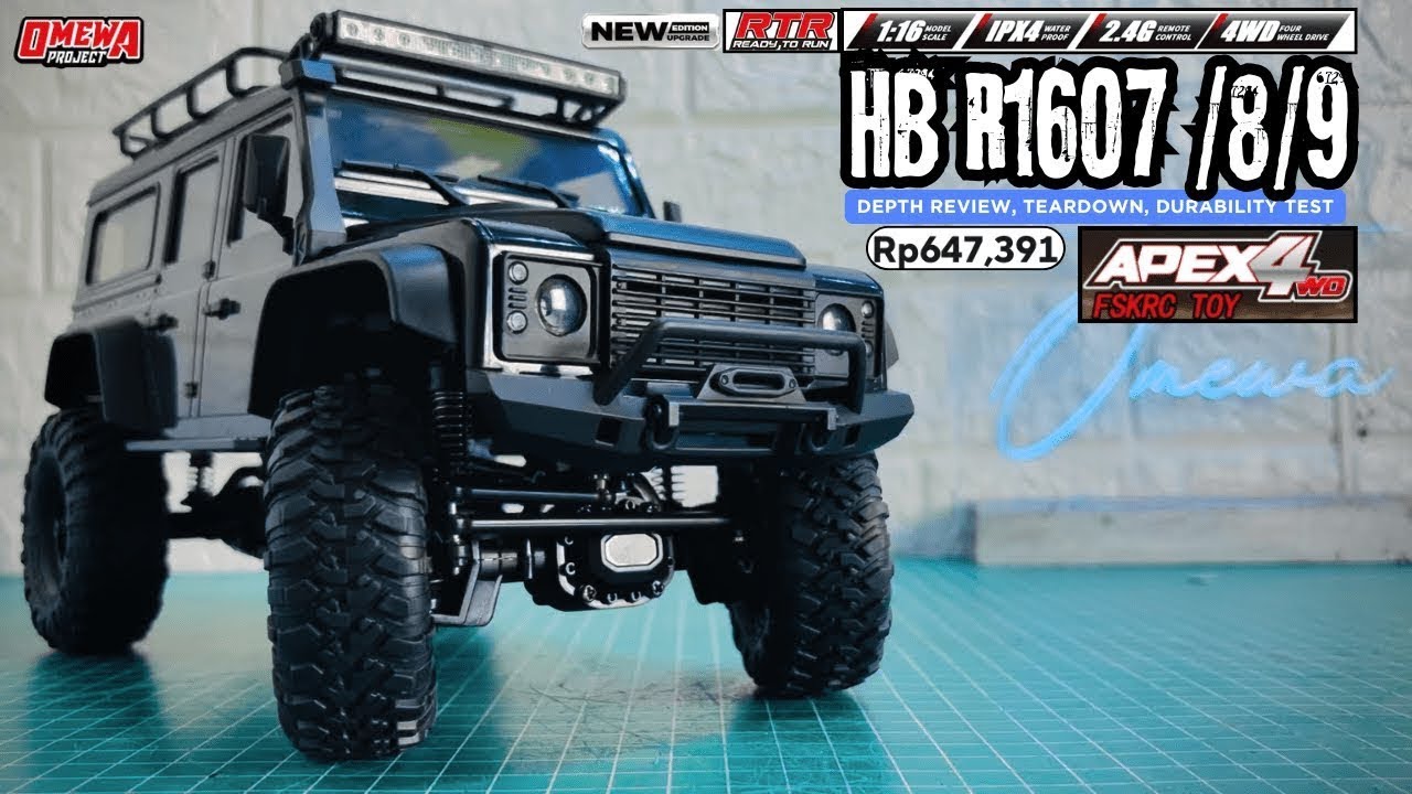 Цена от HB 1608 Random Offroad для радиоуправляемых внедорожников Land Rover Defender 1/16 #Apex4