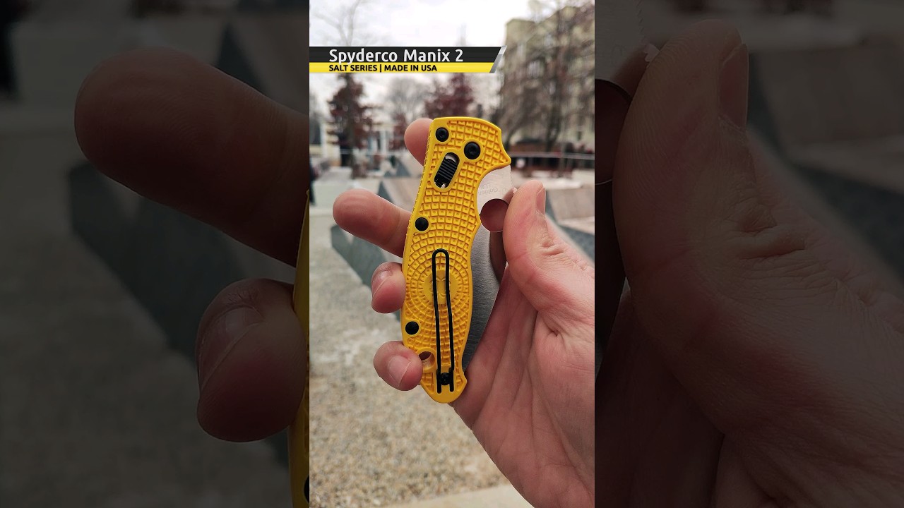 Salt Spyderco Manix 2 MagnaCut Blade EDC Pocket Knife #everydaycarry #foldingknife #pocketknife