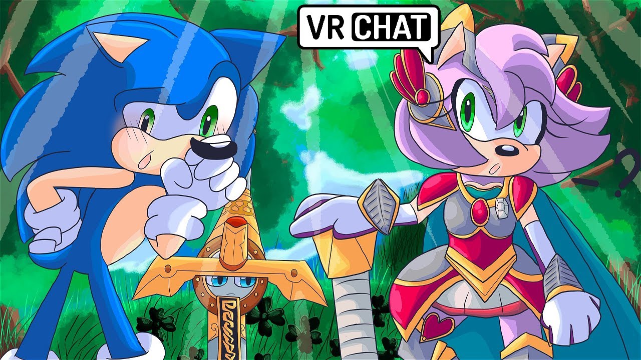 SONIC MEETS PALADIN AMY IN VR CHAT