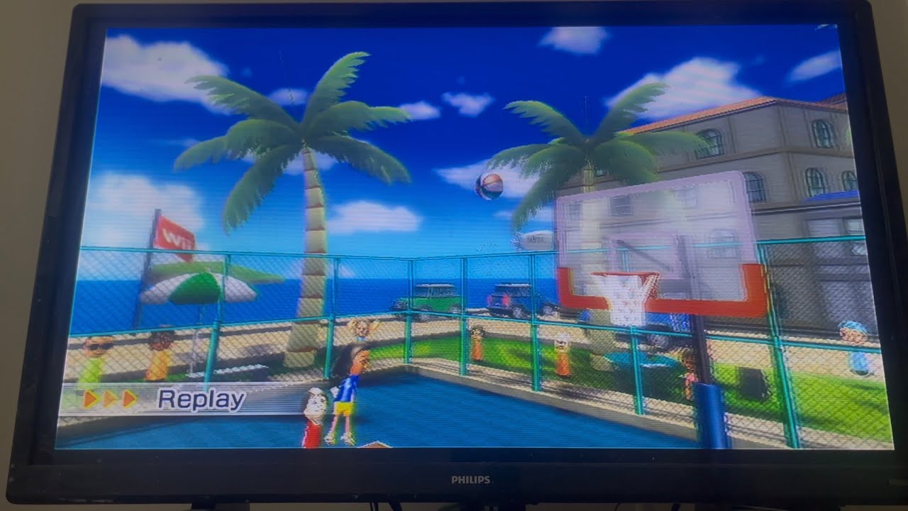 Wii Sports Resort Going Pro In All Sports: Basketball Pickup Game Part 2