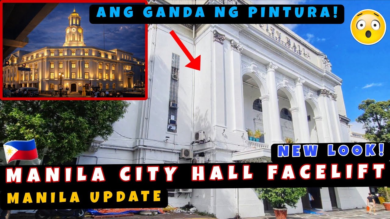 WOW! Pagpipintura sa Gusali ng Manila City Hall Puspusan na! Bagong Kulay mas Maganda! 🇵🇭