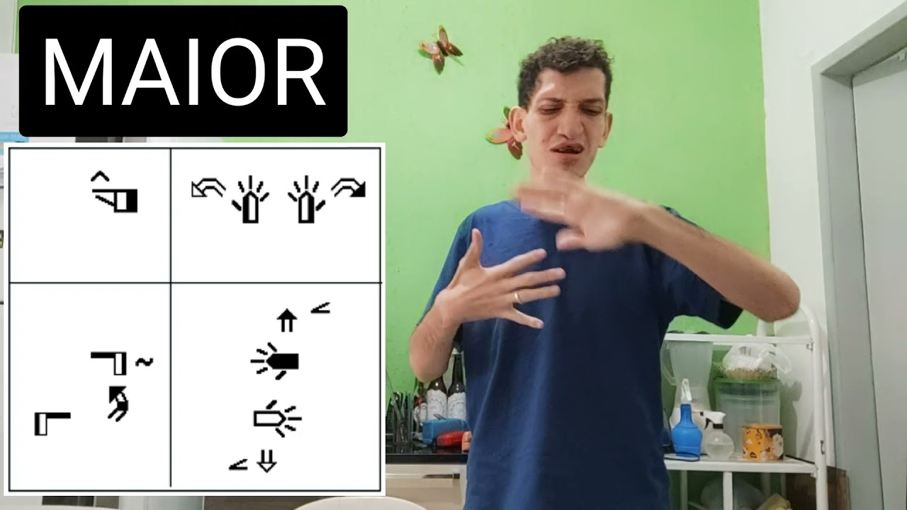 MAIOR - SINAL EM LIBRAS