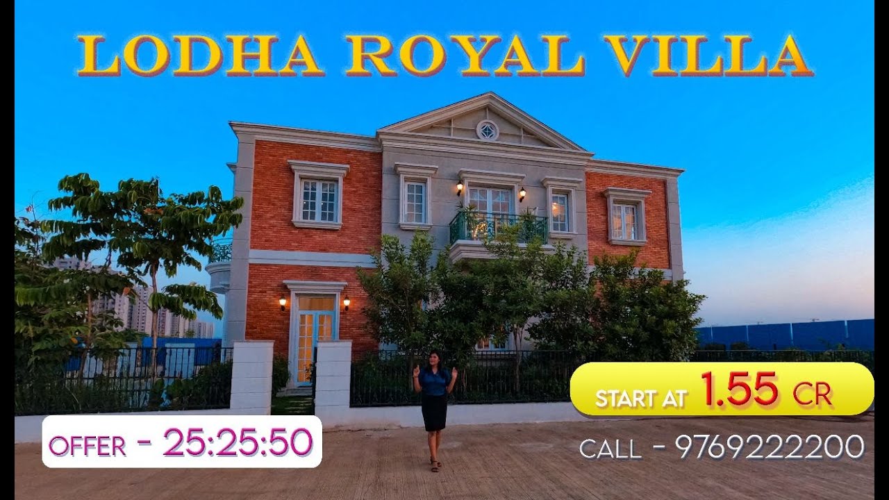 Luxury Royal Villa By LODHA 3,4 & 5 BHK SALE Premium Villa Plots In Dombivali Mumbai-Call 9769222200